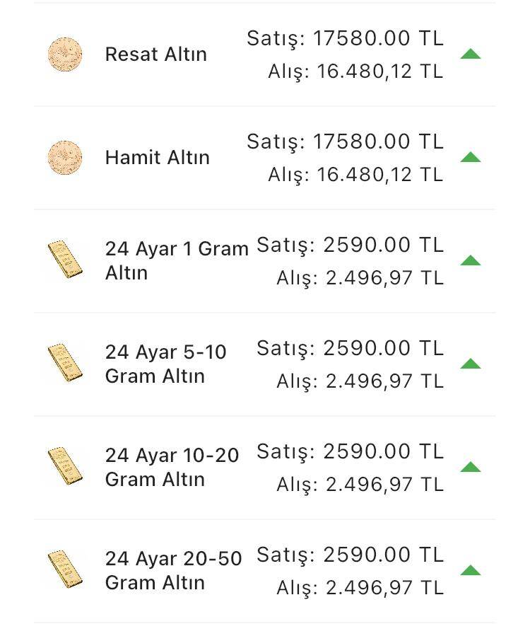 Konya’da altın fiyatları ve güncel döviz kurları I 10 Temmuz 2024 10